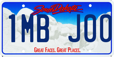 SD license plate 1MBJ00