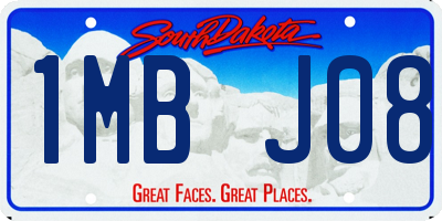 SD license plate 1MBJ08