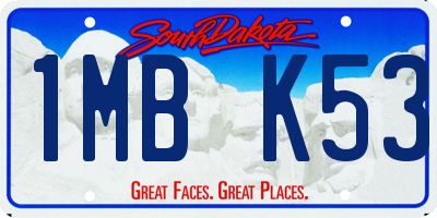 SD license plate 1MBK53