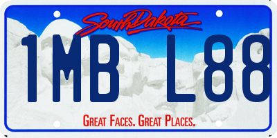 SD license plate 1MBL88