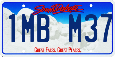 SD license plate 1MBM37