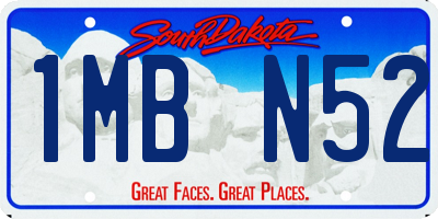 SD license plate 1MBN52