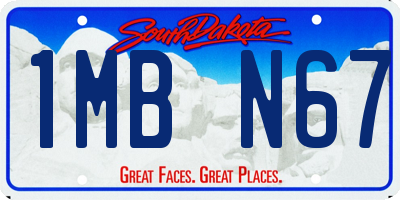 SD license plate 1MBN67