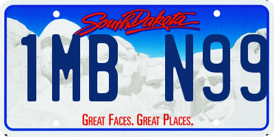 SD license plate 1MBN99