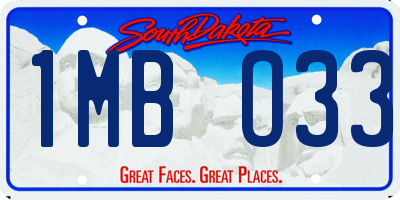 SD license plate 1MBO33