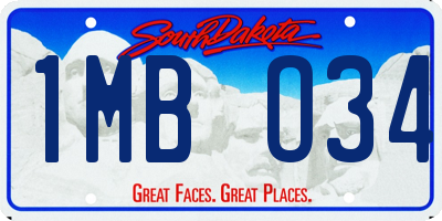 SD license plate 1MBO34