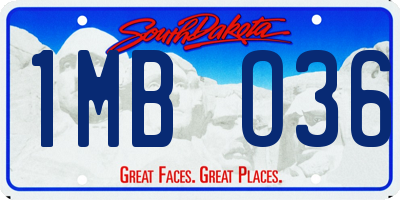SD license plate 1MBO36
