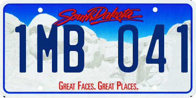 SD license plate 1MBO41