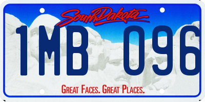 SD license plate 1MBO96