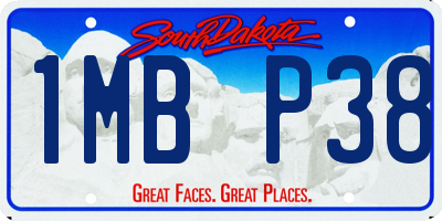 SD license plate 1MBP38