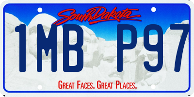 SD license plate 1MBP97