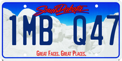 SD license plate 1MBQ47