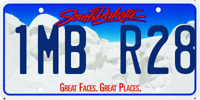 SD license plate 1MBR28