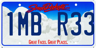 SD license plate 1MBR33
