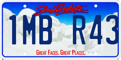 SD license plate 1MBR43