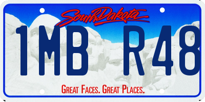 SD license plate 1MBR48