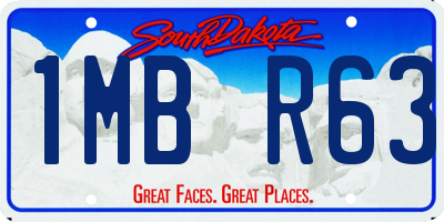 SD license plate 1MBR63