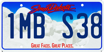SD license plate 1MBS38