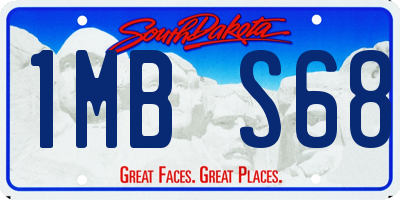 SD license plate 1MBS68