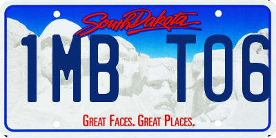 SD license plate 1MBT06
