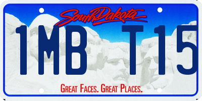 SD license plate 1MBT15