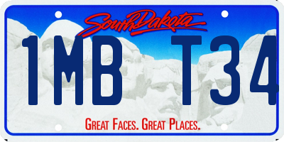 SD license plate 1MBT34