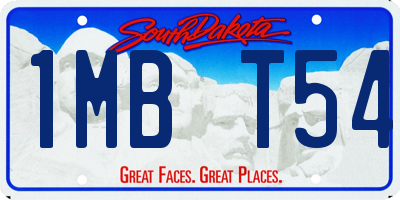 SD license plate 1MBT54