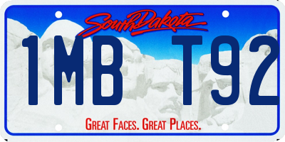 SD license plate 1MBT92