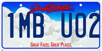 SD license plate 1MBU02
