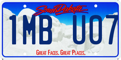 SD license plate 1MBU07