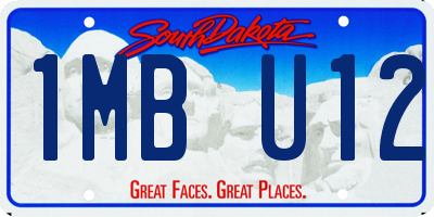 SD license plate 1MBU12