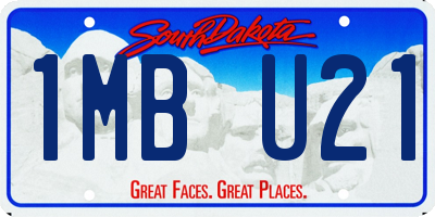 SD license plate 1MBU21