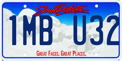 SD license plate 1MBU32