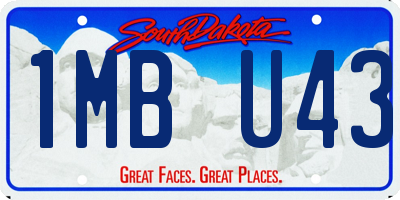 SD license plate 1MBU43