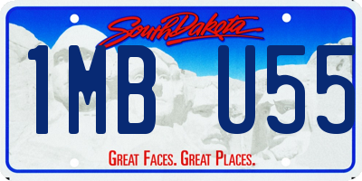 SD license plate 1MBU55