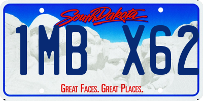 SD license plate 1MBX62