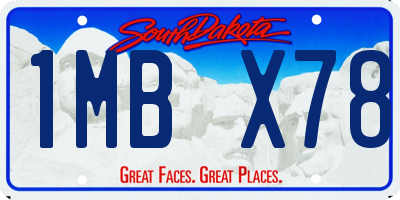 SD license plate 1MBX78