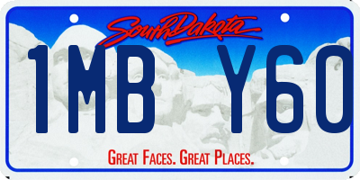 SD license plate 1MBY60