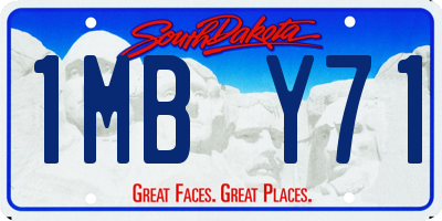 SD license plate 1MBY71