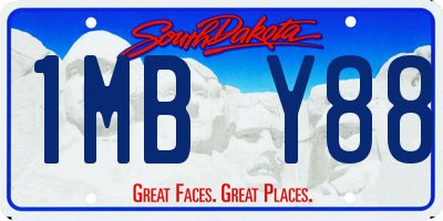 SD license plate 1MBY88