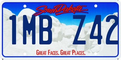 SD license plate 1MBZ42