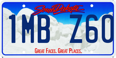 SD license plate 1MBZ60