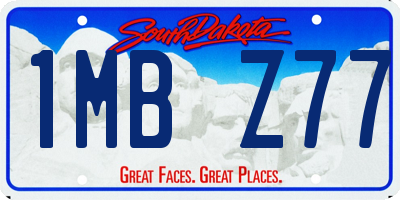 SD license plate 1MBZ77
