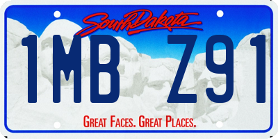 SD license plate 1MBZ91