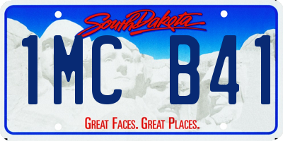 SD license plate 1MCB41