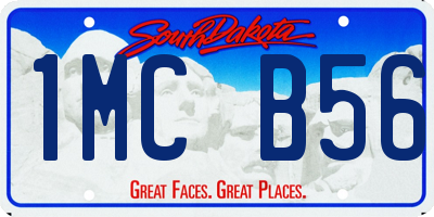 SD license plate 1MCB56