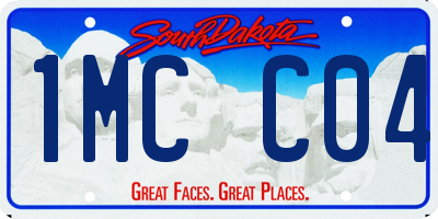 SD license plate 1MCC04
