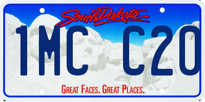 SD license plate 1MCC20