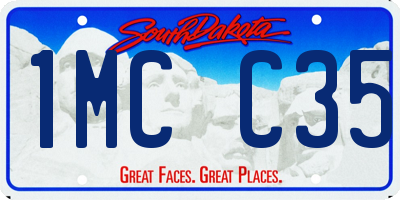 SD license plate 1MCC35