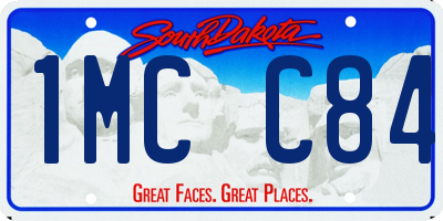 SD license plate 1MCC84